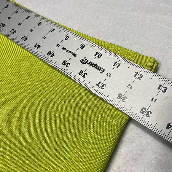 BCBG MaxAzria Lime Green Bodycon Mini Skirt Size M #0858 - Picture 7 of 8